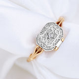 European Pattern Retro Ring Two Color S925 – Birthday Gifts — 3