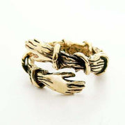 Simple And Creative Love Hands Embracing Ring – Gifts for Couples — 6