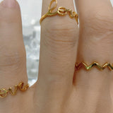 Women's Personalized Simple Letter Ring – Gifts for Her — 5