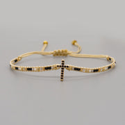 Ethnic Style Diamond Cross Zircon Bracelet – Stylish Gifts — 9