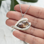 Acrylic Plane Lazy Dog Hanging Necklace – Jewelry Gift Ideas — 3