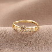 Double Layer Zircon Female Simple Ring Opening – Gifts for Her — 3