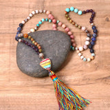 Women's Boho Colorful Stone Pendant Tassel – Jewelry Gift Ideas — 2