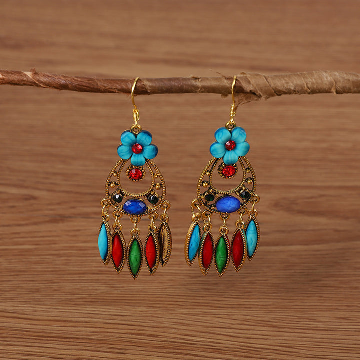 Creative Style Fashion Vintage Alloy Gem Earrings – Stylish Gifts — 2