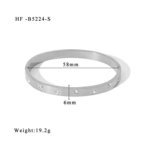 Design 18K Stainless Steel Zircon Bracelet – Jewelry Gift Ideas — 2