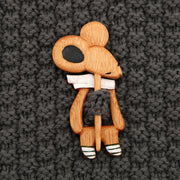 Wooden Animal Brooch Cute Gift Knitted Sweater – Jewelry Gift Ideas — 6