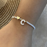 26 Letters White Shell Beaded Bracelet Women – Jewelry Gift Ideas — 18