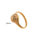 Hot Human Chest 18K Gold Plated Stainless Steel Ring – Birthday Gifts — 10