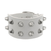 Metal Rock Double Row Flat Rivet Bracelet PU – Jewelry Gift Ideas — 13