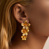 Flower Pendant Personalized Ear Studs – Jewelry Gift Ideas — 1