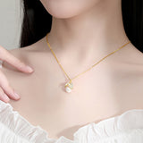 Natural Hotan Jade Leaf Necklace Female S925 – Jewelry Gift Ideas — 3