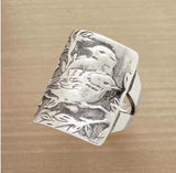 Creative Mountain And River Pattern Ring Student – Gift Ideas — 3