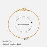 Women's Titanium Steel Snake Bone Chain Bracelet – Jewelry Gift Ideas — 6