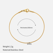 Women's Titanium Steel Snake Bone Chain Bracelet – Jewelry Gift Ideas — 6