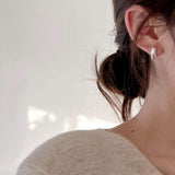 V - Stud Earrings And Minimal Silver Ornaments – Birthday Gifts — 3