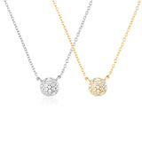 Classic Pebble Round Pendant Necklace In Sterling – Jewelry Gift Ideas — 5