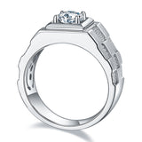 Fashion Moissanite Diamond Ring Simple Men – Stylish Gifts — 4