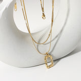Women's Temperament Fashion Gold Double Hammered – Jewelry Gift Ideas — 5