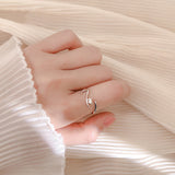 Lazy Cat Open Ring Women Creative Niche Design Cute – Cat Lover Gifts — 1