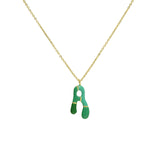 Brass Epoxy Capsule 26 Letter Necklace For Women – Jewelry Gift Ideas — 18