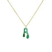Brass Epoxy Capsule 26 Letter Necklace For Women – Jewelry Gift Ideas — 18