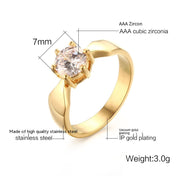 Zircon Gold Ring For Women – Gifts for Her — 3