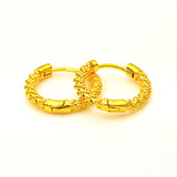 Alluvial Gold Women's Girl Pattern Hook Earrings Twist – Gifts for Her — 4