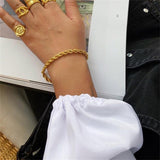 Stainless Steel Fried Dough Twist Chain Bracelet – Jewelry Gift Ideas — 1