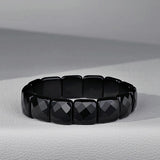 Men And Women Couple Natural Obsidian Bracelet – Jewelry Gift Ideas — 1