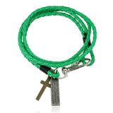 PU Woven Leather Cowhide Bracelet Double Ring – Jewelry Gift Ideas — 17