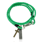 PU Woven Leather Cowhide Bracelet Double Ring – Jewelry Gift Ideas — 17