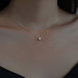 Sterling Silver Zircon Plated Necklace – Jewelry Gift Ideas — 2