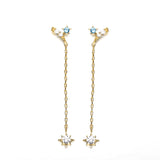 Simple Fashion Long Stud Earrings Sterling Silver – Stylish Gifts — 4