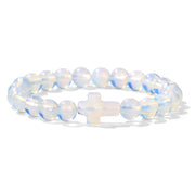 Stone Bead Cross Bracelet Women's Simple Retro – Jewelry Gift Ideas — 11