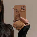 Plush Retro Brown Teddy Pendant Case – Jewelry Gift Ideas — 2