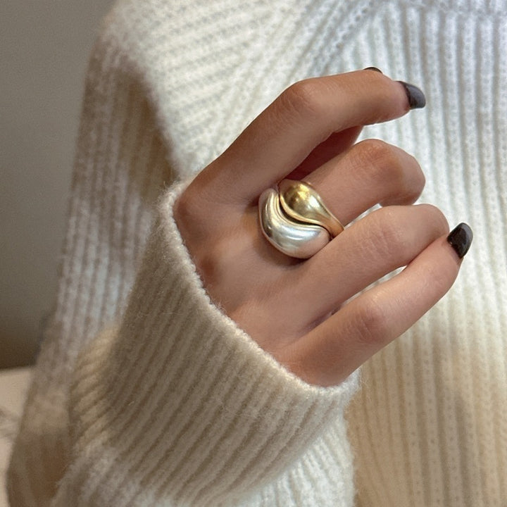 S925 Sterling Silver Korean Style Niche Design Ring – Stylish Gifts — 1