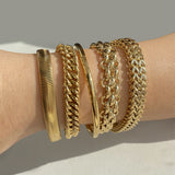 Stainless Steel Bracelet Electroplating Simple Style – Stylish Gifts — 15