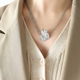 Exaggerated Hammered Pattern Sweet Cool Style – Jewelry Gift Ideas — 2