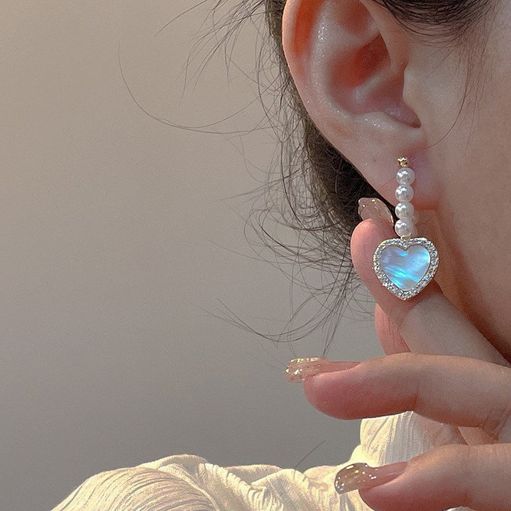 Silver Needle Small Flowers Love Earrings – Gifts for Couples — 1