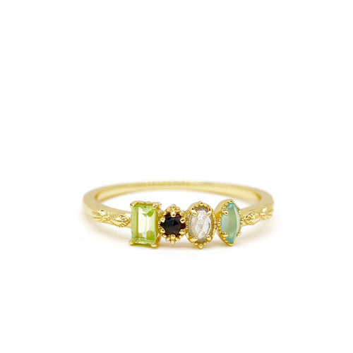 925 Gold Plated Color Natural Gem Ring – Gift Ideas — 2