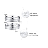 Stainless Steel Couple Ring Tourism Commemoration – Gifts for Couples — 4