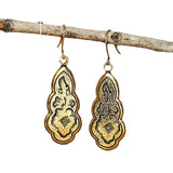Carved Flower Pendant Earrings For Women – Jewelry Gift Ideas — 5