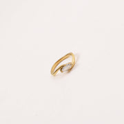 Horse Eye Zircon Ring Titanium Steel Plated 18K Gold – Practical Gifts — 5