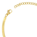 18K Gold Titanium Plated Steel Simple Bracelet – Jewelry Gift Ideas — 3
