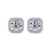 Women's Simple Graceful Moissanite Ear Studs – Gifts for Her — 4