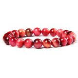 Natural Stone Color Scattered Beads 8mm Bead Bracelets – Useful Gifts — 4