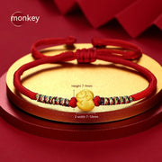 Twelve Zodiac Red Rope Bracelet Female 925 – Jewelry Gift Ideas — 2