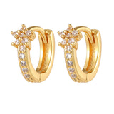 Fashion Copper Plating 18K Gold Earrings Ins Geometric – Stylish Gifts — 18