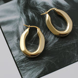 Frosted Matte Gold Matte Solid Oval Vintage – Thoughtful Gifts — 5
