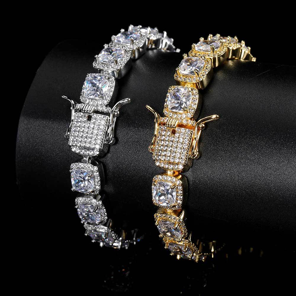 10mm Men's Rock Candy Bracelet Copper Micro Inlay – Jewelry Gift Ideas — 1